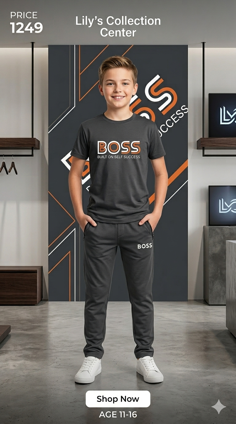 Boys Cotton Jersey Tracksuit (Age 11–16) – Soft, Comfortable & Everyday Wear