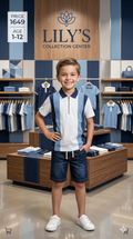 Boys Polo shirt & Jeans Nicker Twin Set (Age 1–12) – Soft & Comfortable Summer Wear
