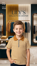 Boys Kids Polo Shirt – Soft Cotton Casual T-Shirt for Boys – Ages 1-12 Years