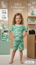 Boys Cotton Jersey Nicker & Shirt Twin Set (Age 1–10) – Soft & Comfortable Summer Wear