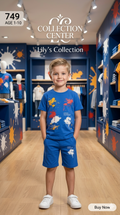Boys Cotton Jersey Nicker & Shirt Twin Set (Age 1–10) – Soft & Comfortable Summer Wear