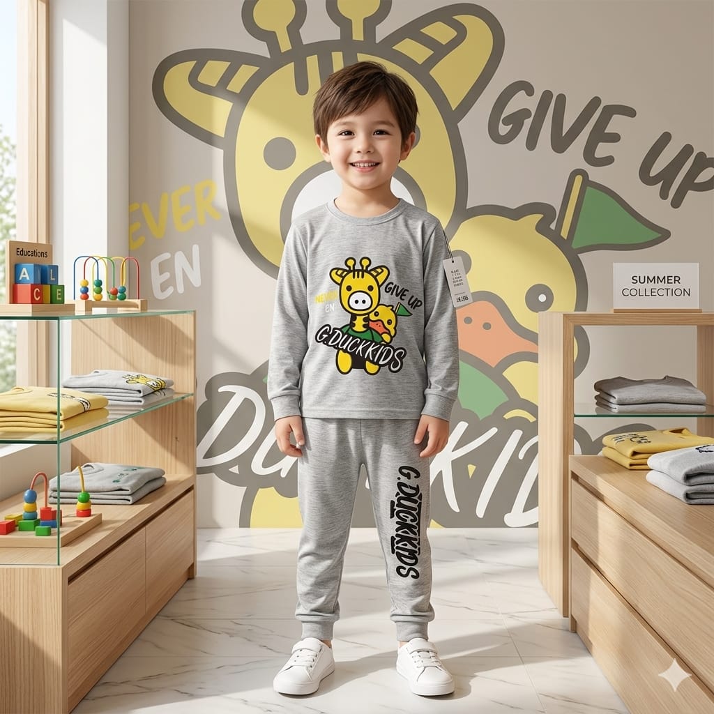 Boys Cotton Jersey Tracksuit (Age 1–8) – Soft, Comfortable & Everyday Wear
