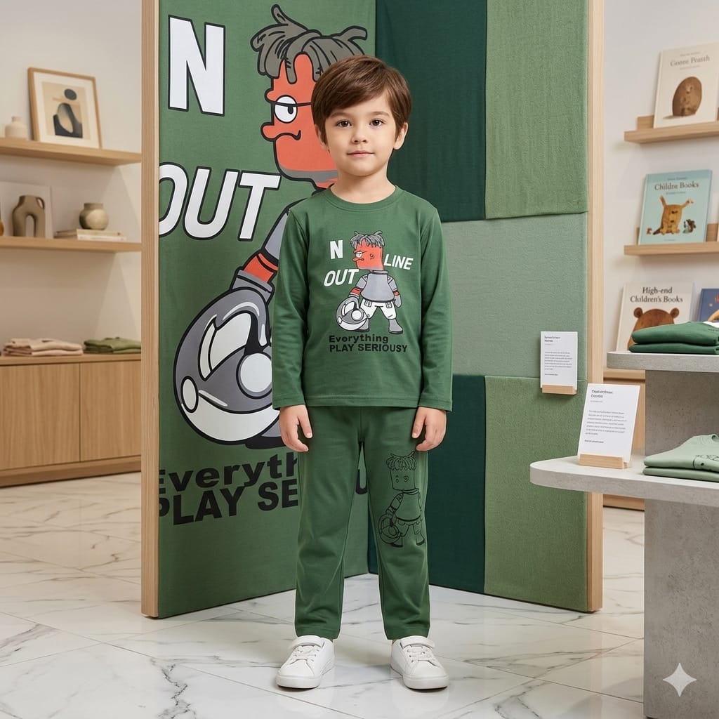 Boys Cotton Jersey Tracksuit (Age 1–8) – Soft, Comfortable & Everyday Wear