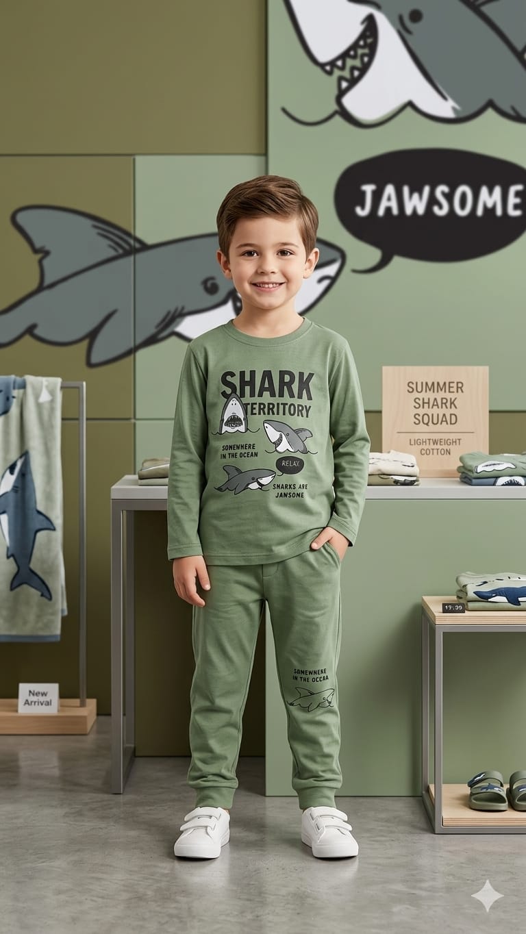 Boys Cotton Jersey Tracksuit (Age 1–8) – Soft, Comfortable & Everyday Wear