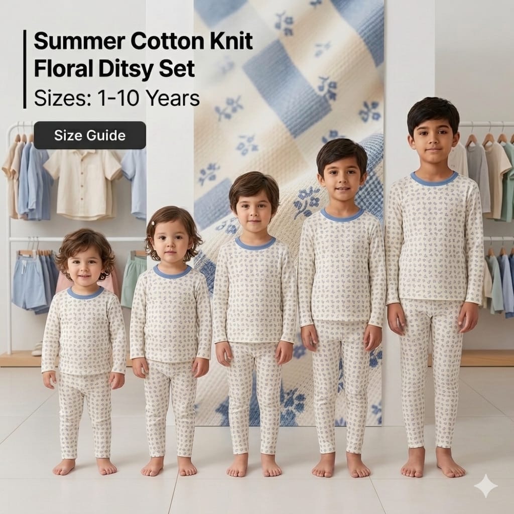 Boys & Girls Night Suit Comfortable Cotton Nightwear 1–10 Years