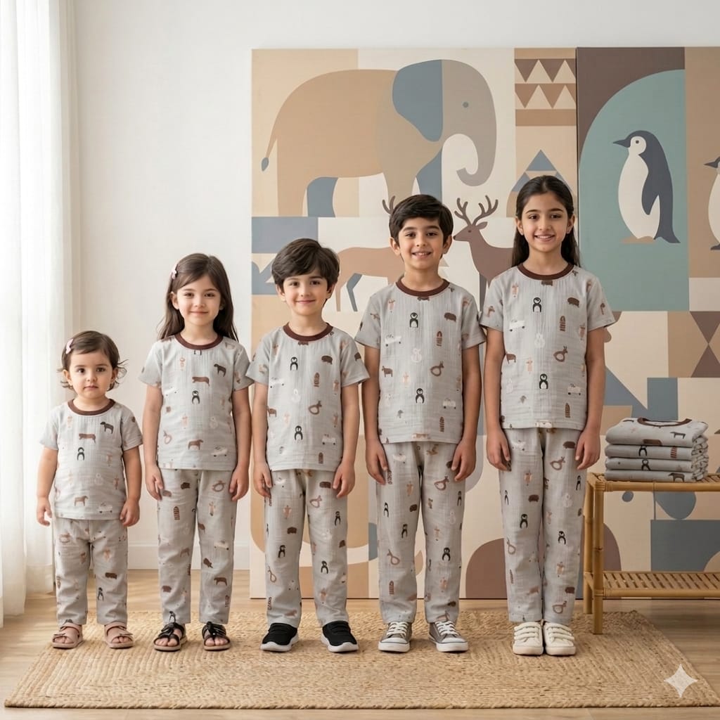 Boys & Girls Night Suit Comfortable Cotton Nightwear 1–10 Years