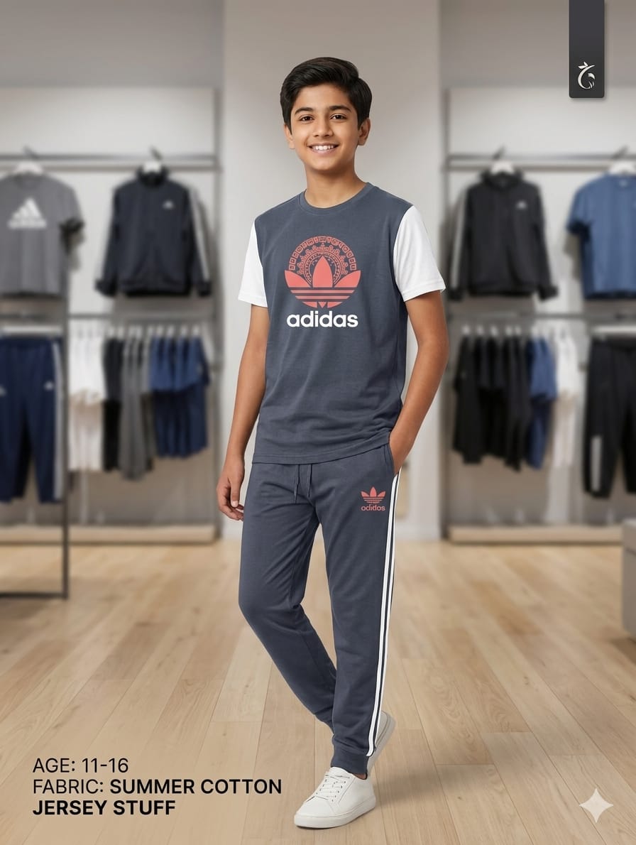 Boys Cotton Jersey Tracksuit (Age 11–16) – Soft, Comfortable & Everyday Wear