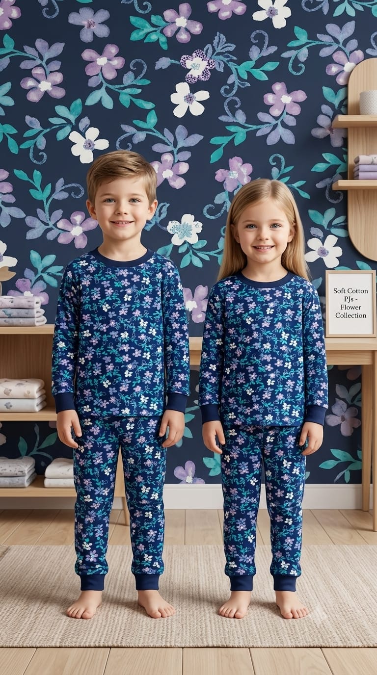 Kids Soft Cotton Night Suit – Comfortable Sleepwear Set