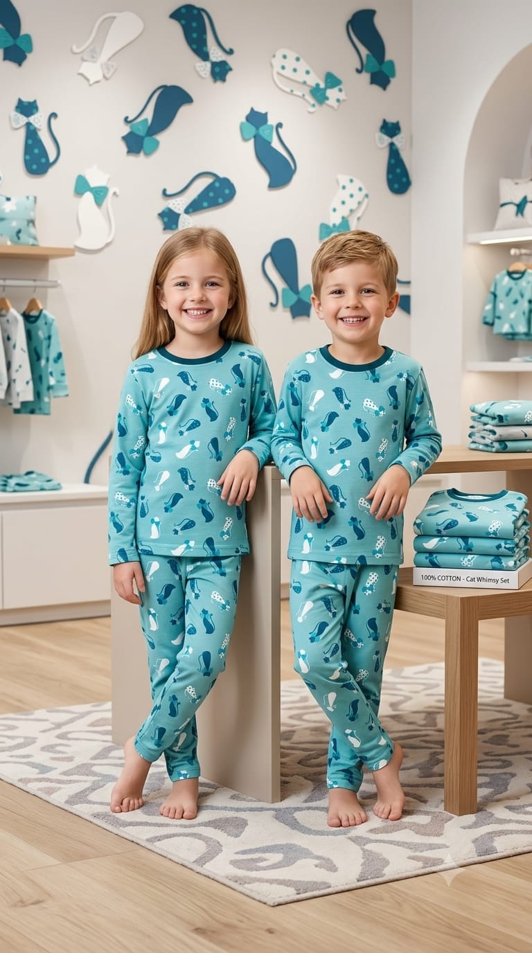 Kids Soft Cotton Night Suit – Comfortable Sleepwear Set