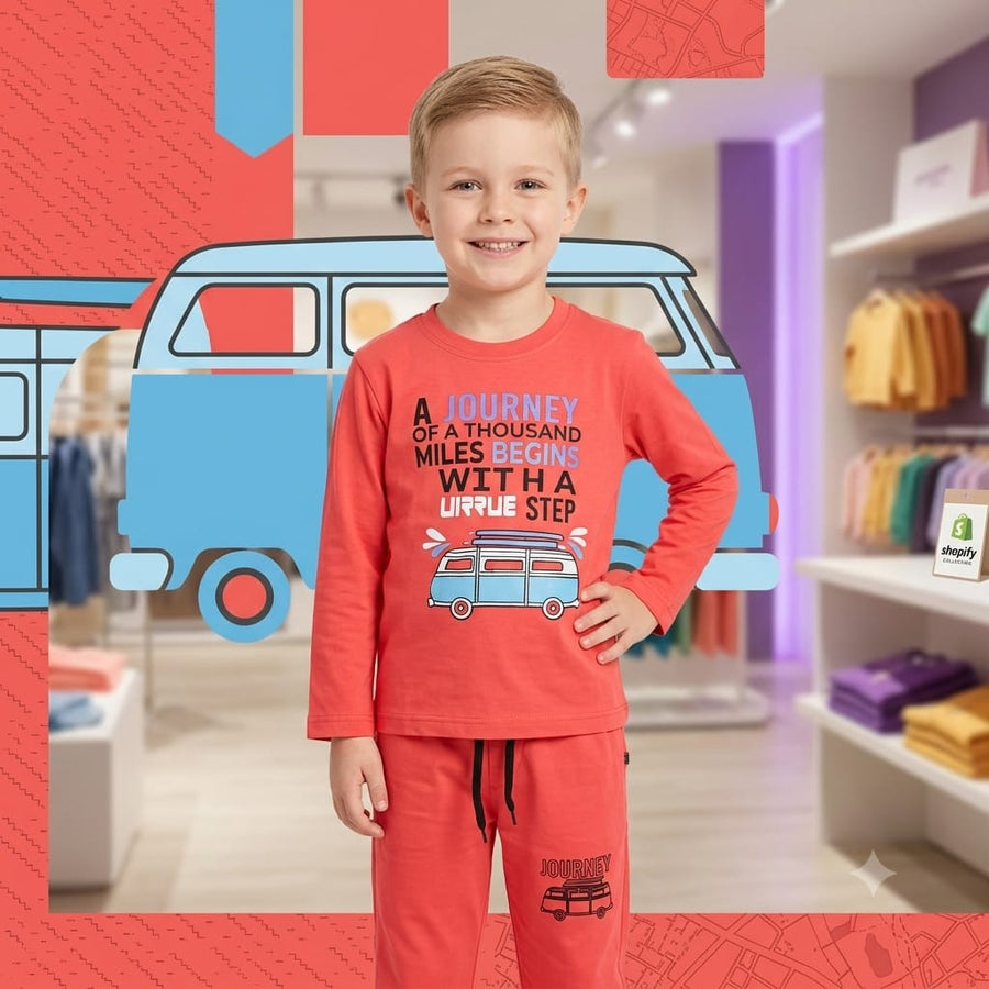Boys Cotton Jersey Tracksuit (Age 1–8) – Soft, Comfortable & Everyday Wear