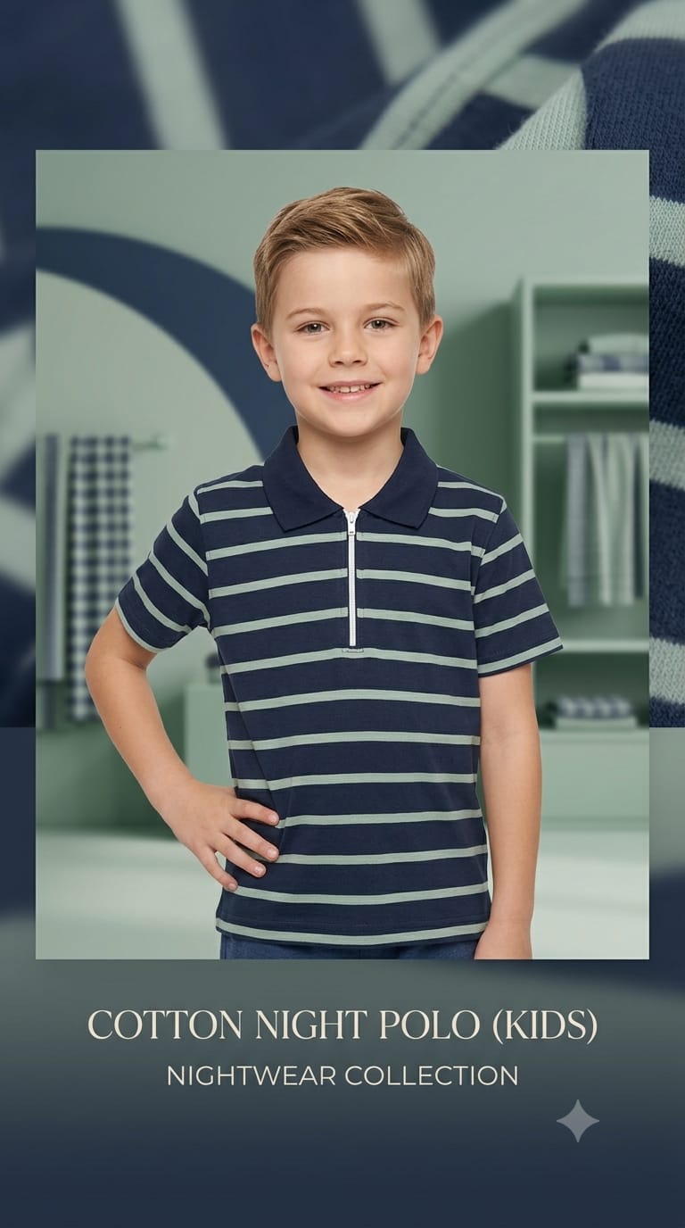 Boys Kids Polo Shirt – Soft Cotton Casual T-Shirt for Boys – Ages 1-12 Years