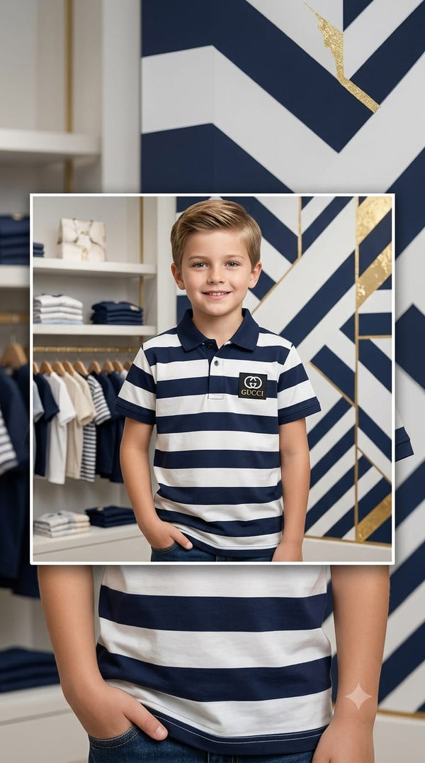 Boys Kids Polo Shirt – Soft Cotton Casual T-Shirt for Boys – Ages 1-12 Years