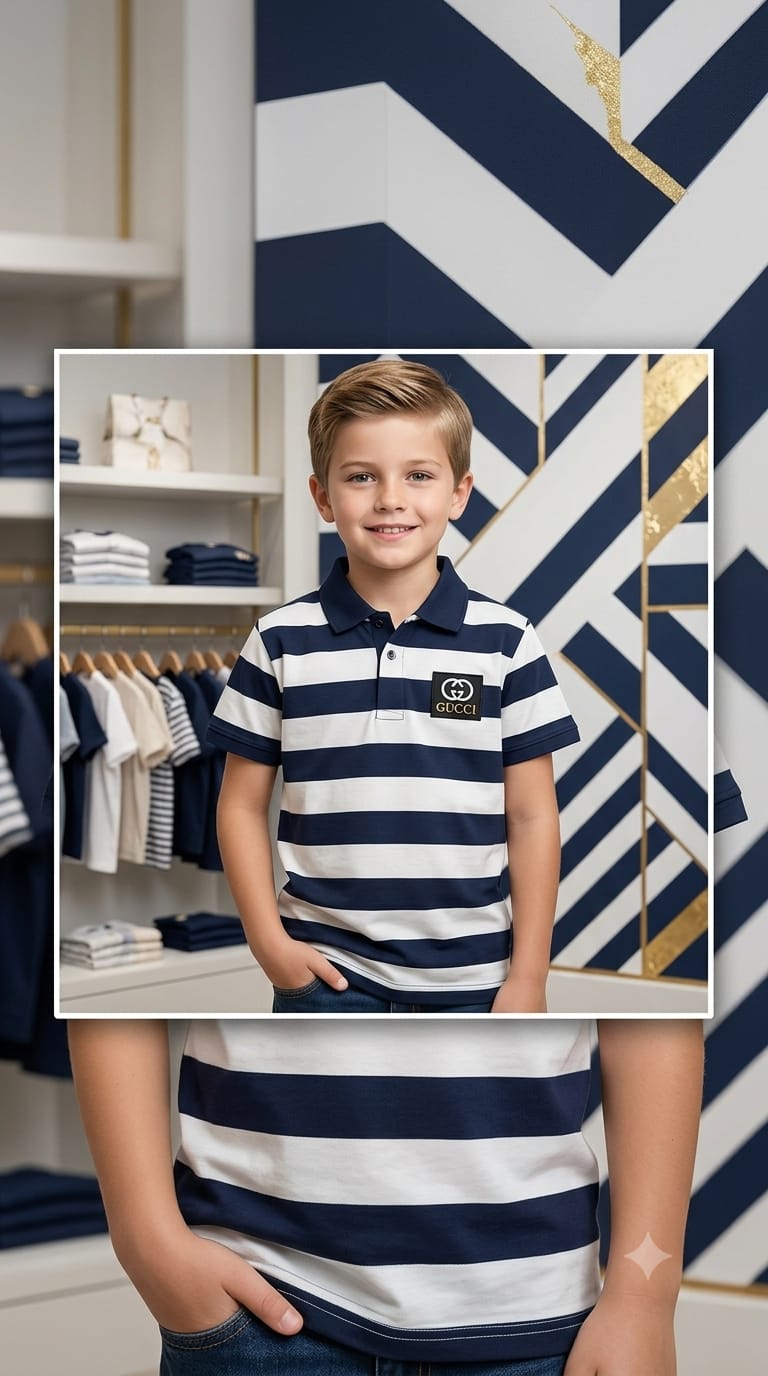 Boys Kids Polo Shirt – Soft Cotton Casual T-Shirt for Boys – Ages 1-12 Years