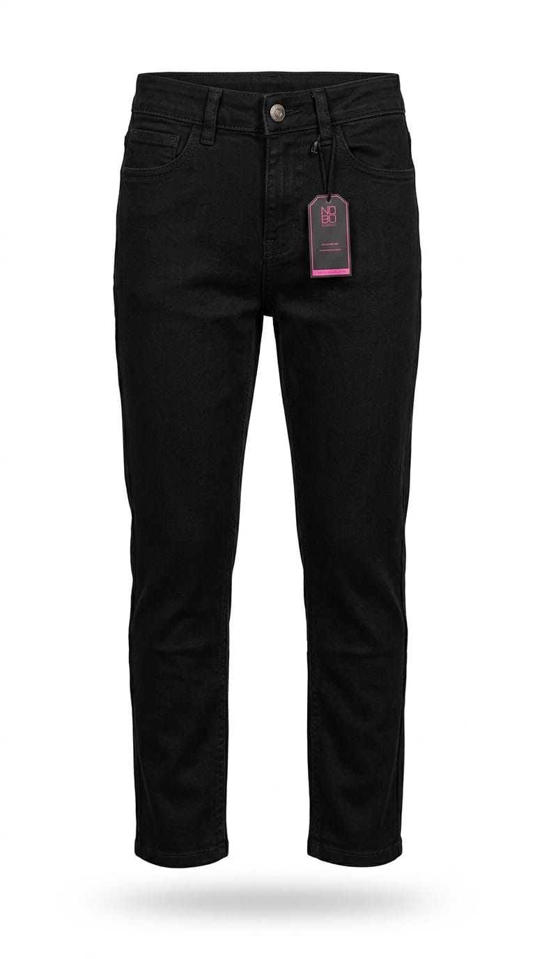 Kids Premium Denim Jeans Pants – Soft & Comfortable  Strechable Fit - Jet black