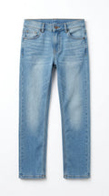 Kids Premium Denim Jeans Pants – Soft & Comfortable  Strechable Fit - Sky blue