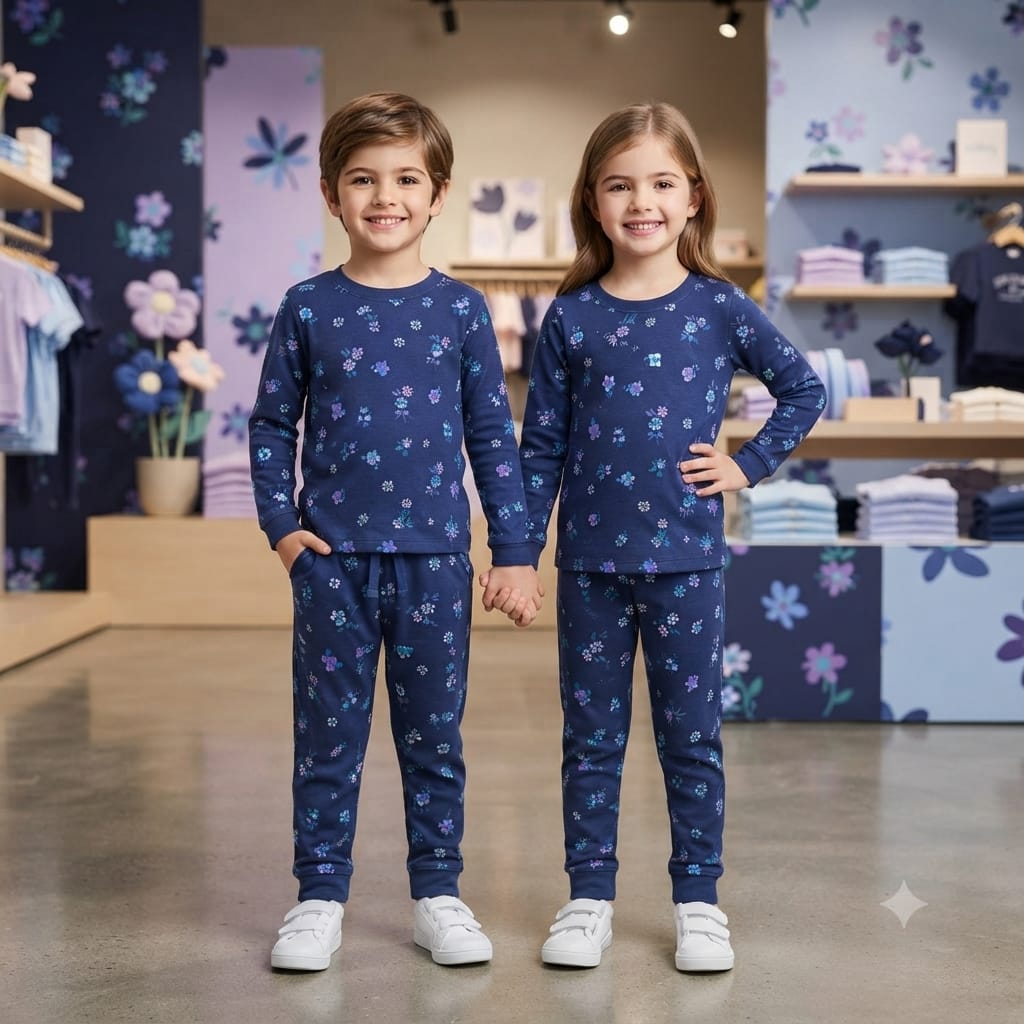 Kids Soft Cotton Night Suit – Comfortable Sleepwear Set