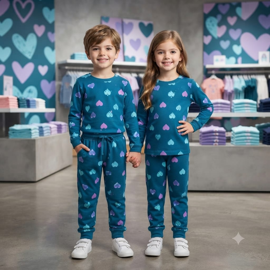 Kids Soft Cotton Night Suit – Comfortable Sleepwear Set
