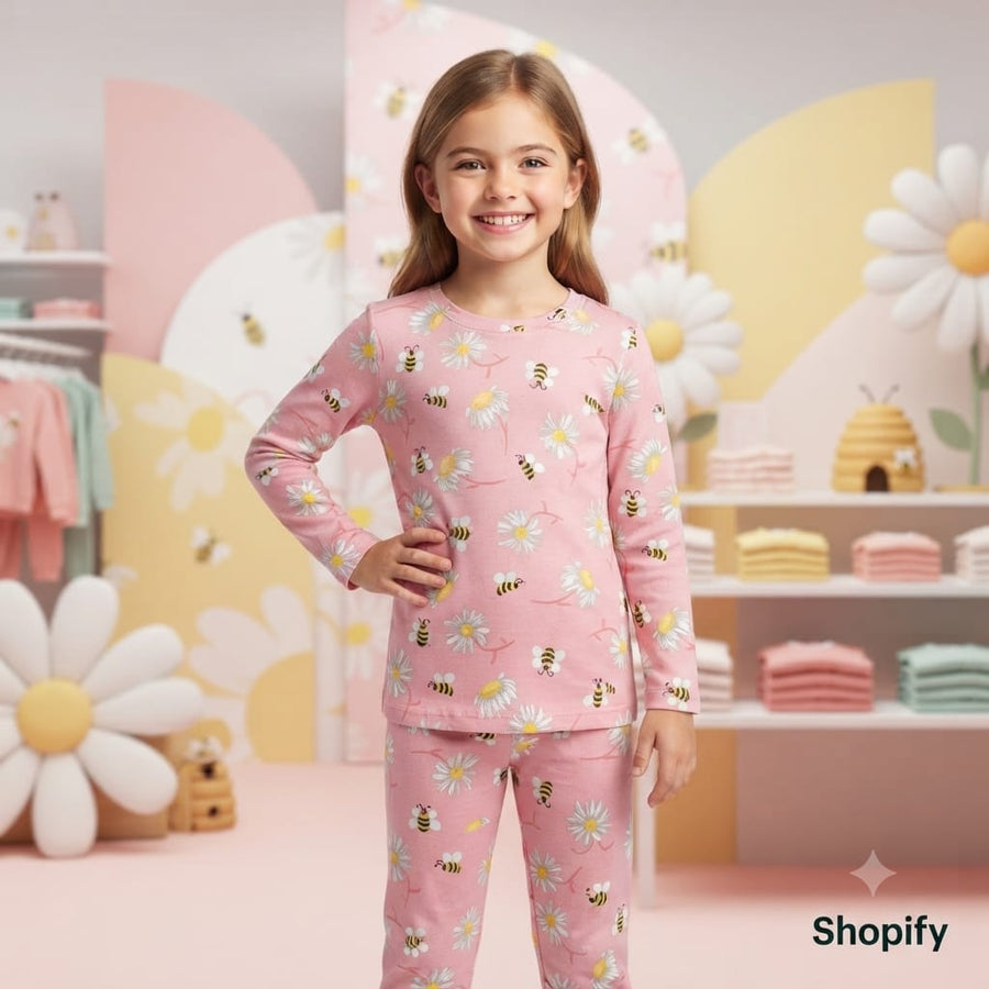 Kids Soft Cotton Night Suit – Comfortable Sleepwear Set