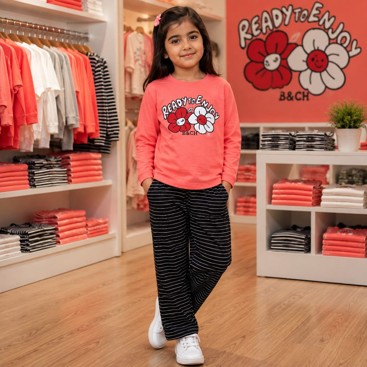 Girls Cotton Jersey Tracksuit (Age 1–10) – Soft, Comfortable & Everyday Wear