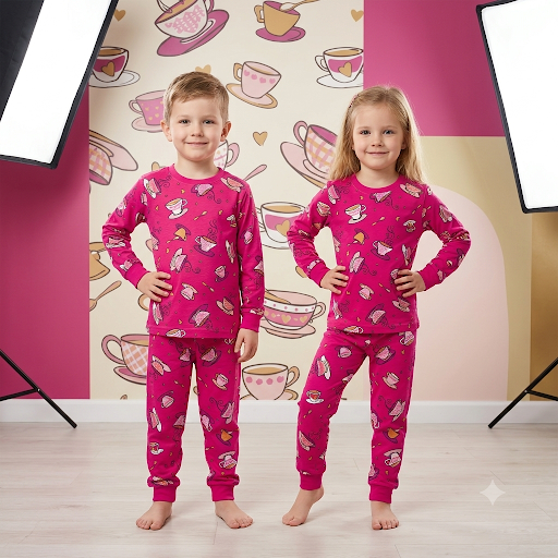 Kids Soft Cotton Night Suit – Comfortable Sleepwear Set