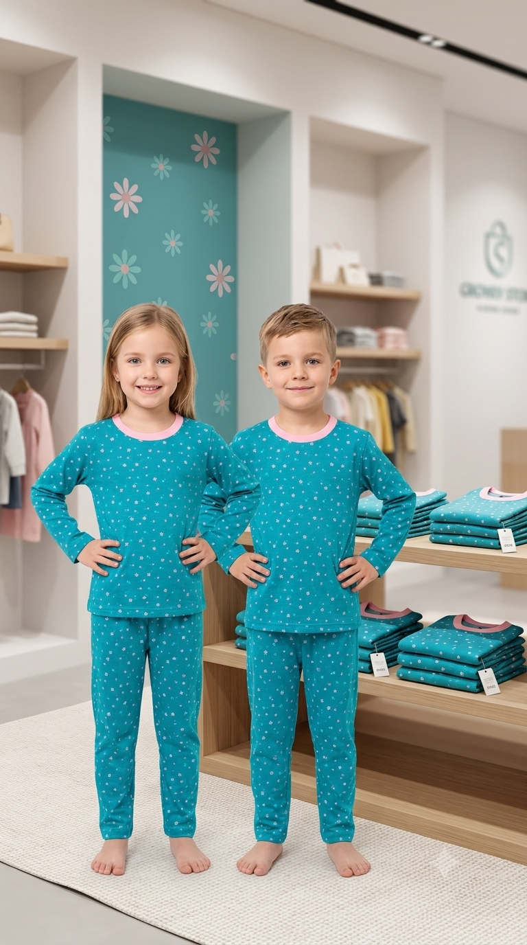 Kids Soft Cotton Night Suit – Comfortable Sleepwear Set